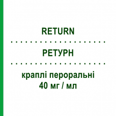РЕТУРН (RETURN) 40 мг/мл капли оральные 15 мл - Циталопрам EURO-PHARMA