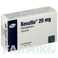 РЕВАЦИО (REVATIO) 20 мг таблетки 90 шт - Силденафил VIATRIS
