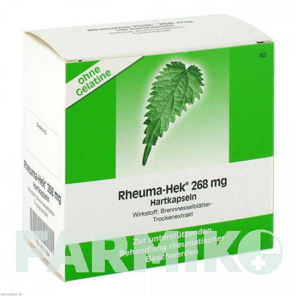 РЕВМА ХЕК (RHEUMA HEK) 268 мг капсулы 100 шт - Листья крапивы STRATHMANN
