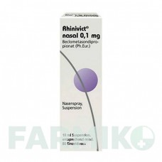 РИНИВИКТ (RHINIVICT) 0,1 мг спрей 10 мл - Беклометазон DERMAPHARM