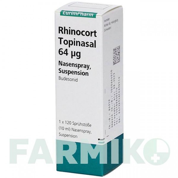 РИНОКОРТ (RHINOCORT) 64 мкг 120 доз спрей 1 шт - Будесонид EURIMPHARM