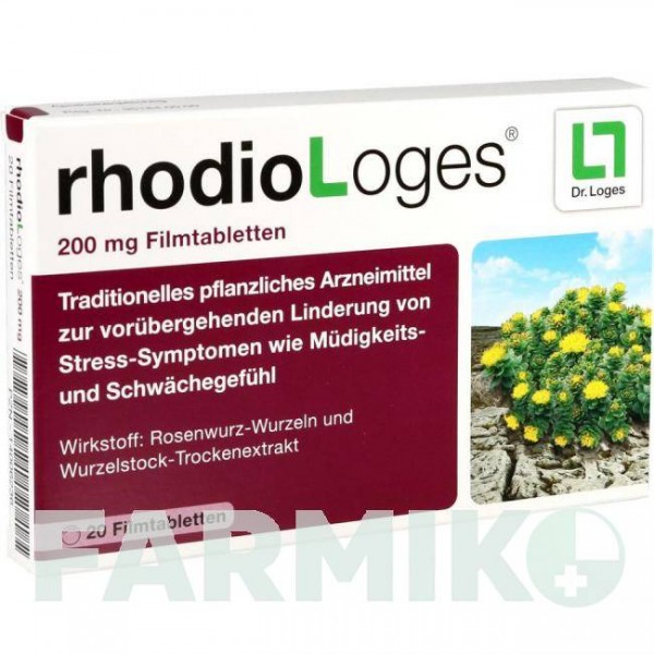 РОДИОЛОГЕС (RHODIOLOGES) 200 мг таблетки 20 шт - Тонизирующие вещества DR.LOGES