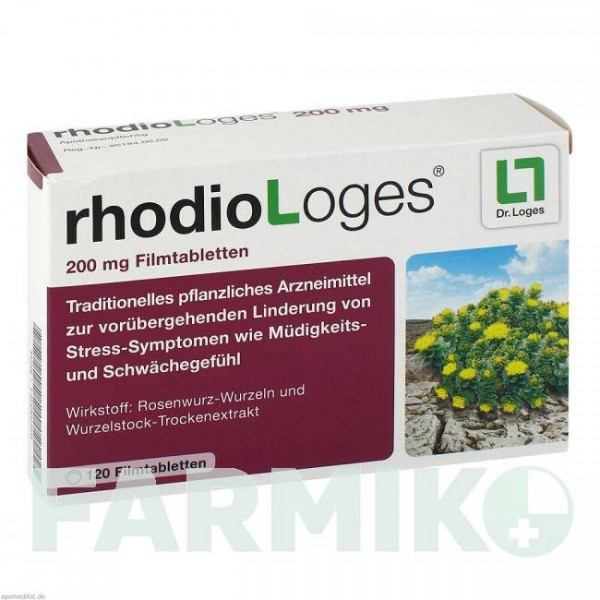 РОДІОЛОГЕС (RHODIOLOGES) 200 мг таблетки 120 шт - Тонізуючі речовини DR.LOGES