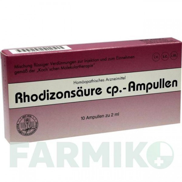 РОДІЗОНСАУР (RHODIZONSAURE) розчин для ін'єкцій 10x2 мл - Гомеопатія ADJUPHARM