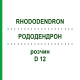 РОДОДЕНДРОН (RHODODENDRON) D 12 раствор 50 мл - Гомеопатия DHU