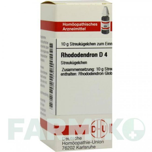 РОДОДЕНДРОН (RHODODENDRON) D 4 глобули 10 г - Гомеопатия DHU