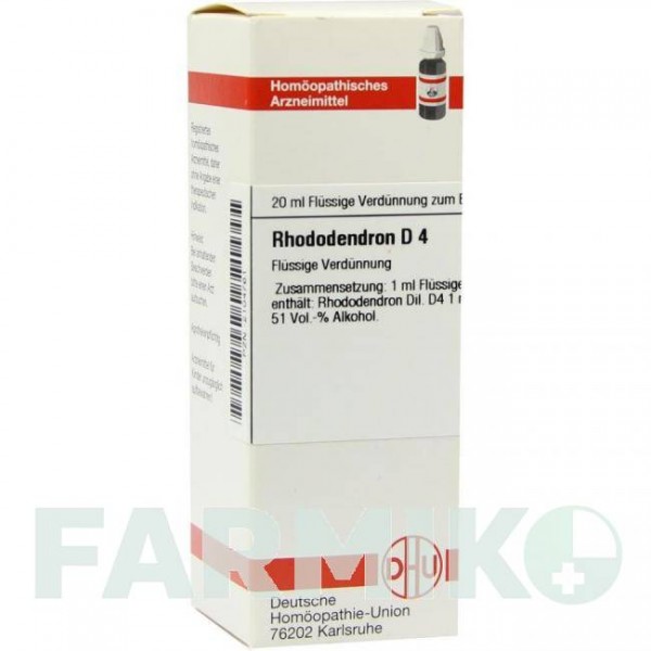 РОДОДЕНДРОН (RHODODENDRON) D 4 раствор 20 мл - Гомеопатия DHU