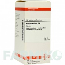 РОДОДЕНДРОН (RHODODENDRON) D 6 таблетки 200 шт - Гомеопатия DHU