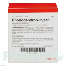РОДОДЕНДРОН ІНЬЄЛЬ (RHODODENDRON INJEEL) ампули 10 шт - Гомеопатія BIOLOGISCHE HEILMITTEL HEEL