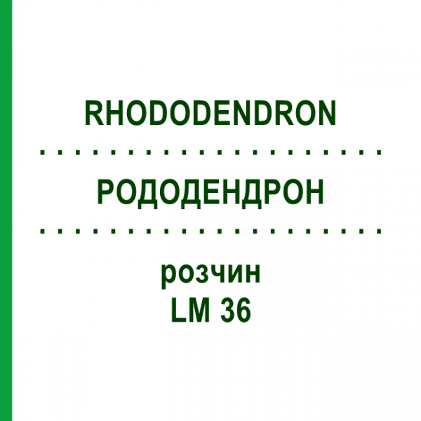 РОДОДЕНДРОН (RHODODENDRON) LM 36 розчин 10 мл - Гомеопатія ARCANA DR.SEWERIN