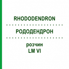 РОДОДЕНДРОН (RHODODENDRON) LM VI раствор 10 мл - Гомеопатия DHU