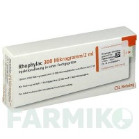 РОФІЛАК (RHOPHYLAC) 300 мкг/2 мл розчин 1x2 мл - Анти-D(rh) імуноглобулін KOHLPHARMA