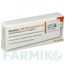 РОФИЛАК (RHOPHYLAC) 300 мкг/2 мл раствор 5x2 мл - Анти-D(rh) иммуноглобулин KOHLPHARMA