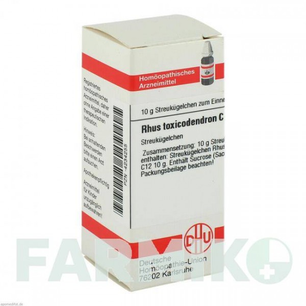 РУС ТОКСИКОДЕНДРОН (RHUS TOXICODENDRON) C 12 глобули 10 г - Гомеопатія DHU