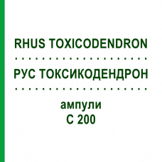 РУС ТОКСИКОДЕНДРОН (RHUS TOXICODENDRON) C 200 ампули 8x1 мл - Гомеопатія DHU