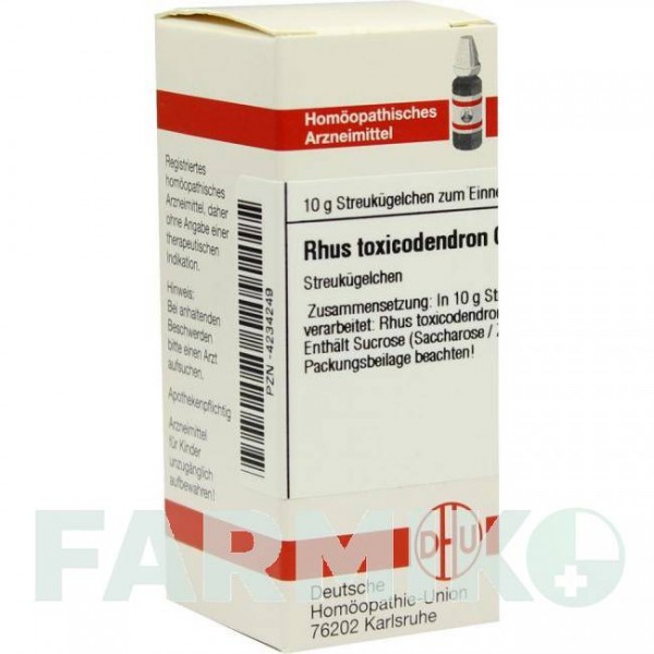 РУС ТОКСИКОДЕНДРОН (RHUS TOXICODENDRON) C 4 глобули 10 г - Гомеопатія DHU
