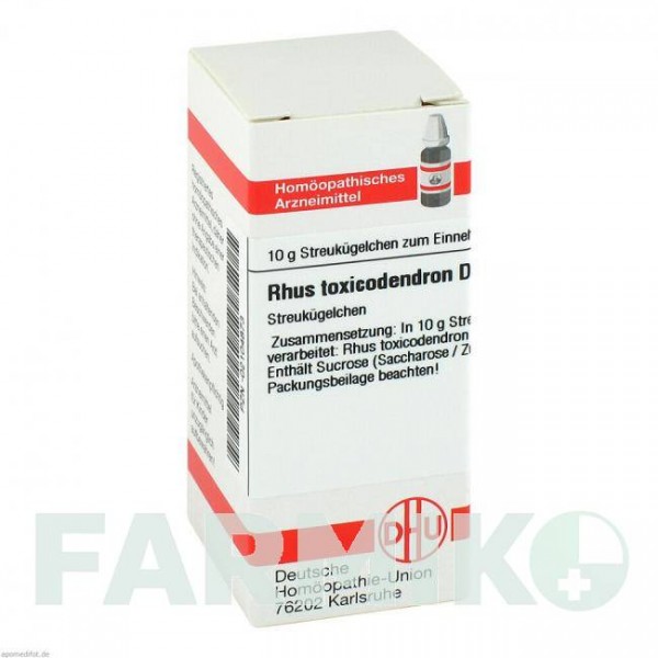 РУС ТОКСИКОДЕНДРОН (RHUS TOXICODENDRON) D 30 глобули 10 г - Гомеопатія DHU
