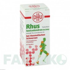 РУС ТОКСИКОДЕНДРОН (RHUS TOXICODENDRON) D 6 таблетки 80 шт - Гомеопатия DHU
