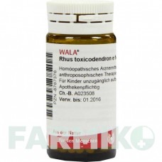 РУС ТОКСИКОДЕНДРОН (RHUS TOXICODENDRON) D 6 глобули 20 г - Гомеопатия WALA HEILMITTEL