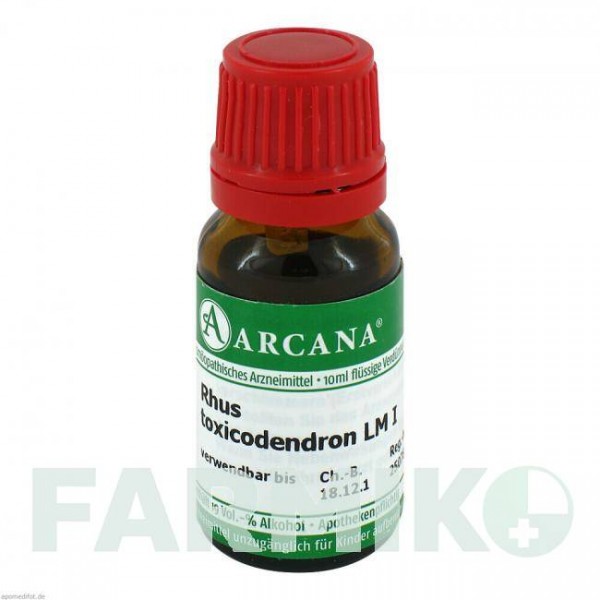 РУС ТОКСИКОДЕНДРОН (RHUS TOXICODENDRON) LM 1 розчин 10 мл - Гомеопатія ARCANA DR.SEWERIN