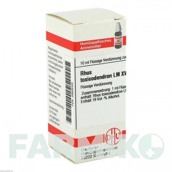 РУС ТОКСИКОДЕНДРОН (RHUS TOXICODENDRON) LM XVIII раствор 10 мл - Гомеопатия DHU