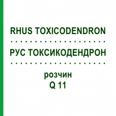 РУС ТОКСИКОДЕНДРОН (RHUS TOXICODENDRON) Q 11 раствор 15 мл - Гомеопатия GUDJONS