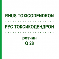 РУС ТОКСИКОДЕНДРОН (RHUS TOXICODENDRON) Q 28 розчин 15 мл - Гомеопатія GUDJONS