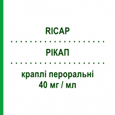 РІКАП (RICAP) 40 мг/мл краплі пероральні 15 мл - Циталопрам FARMACEUTICI CABER