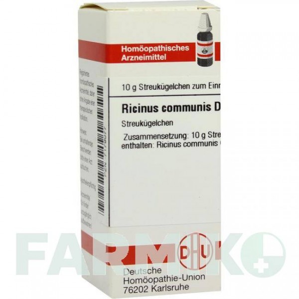 РИЦИНУС КОМУНІС (RICINUS COMMUNIS) D 4 глобули 10 г - Гомеопатія DHU