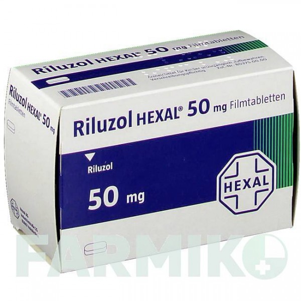 РИЛУЗОЛ (RILUZOL) 50 мг таблетки 56 шт - Рилузол HEXAL