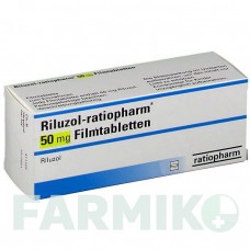 РИЛУЗОЛ (RILUZOL) 50 мг таблетки 56 шт - Рилузол RATIOPHARM