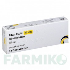 РИЛУЗОЛ (RILUZOL) 50 мг таблетки 56 шт - Рилузол SUN PHARMACEUTICALS