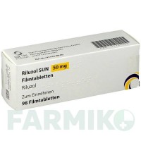 РИЛУЗОЛ (RILUZOL) 50 мг таблетки 98 шт - Рилузол SUN PHARMACEUTICALS