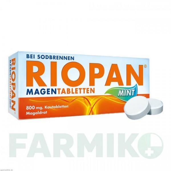 РИОПАН (RIOPAN) 800 мг таблетки 50 шт - Магалдрат DR.KADE