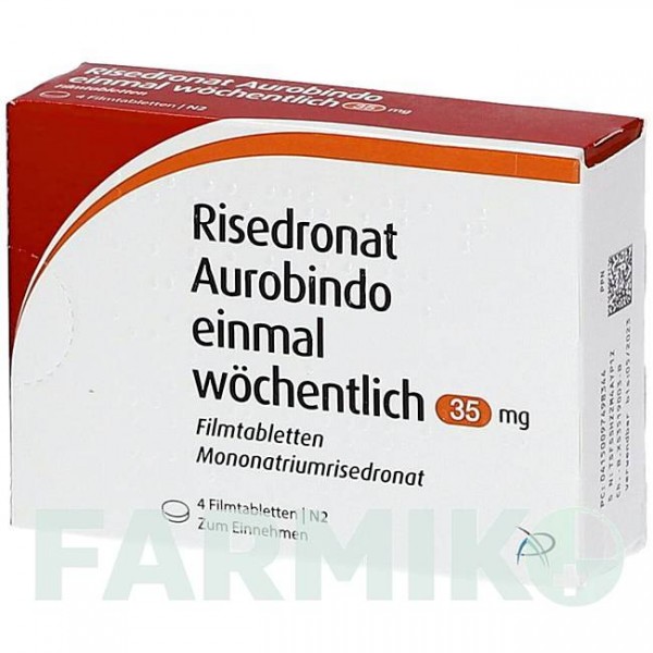 РИЗЕДРОНАТ (RISEDRONAT) 35 мг таблетки 4 шт - Ризедронова кислота PUREN PHARMA