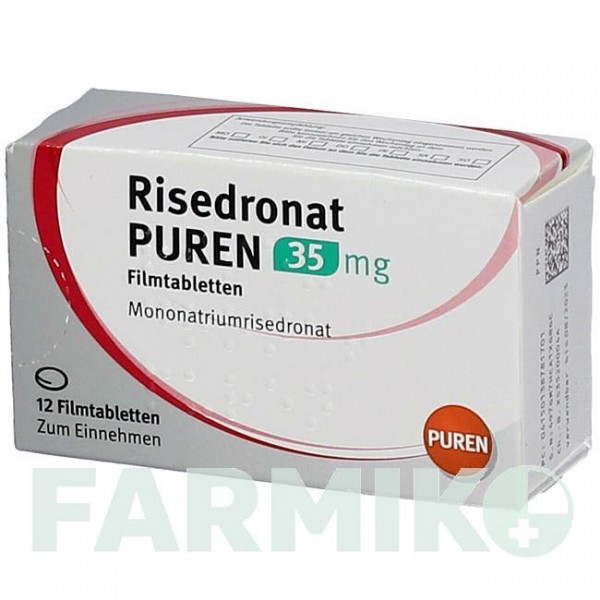 РИЗЕДРОНАТ (RISEDRONAT) 35 мг таблетки 4 шт - Ризедроновая кислота PUREN PHARMA