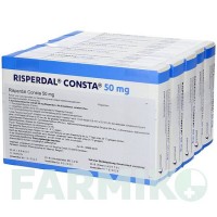 РИСПЕРДАЛ КОНСТА (RISPERDAL CONSTA) 50 мг порошок 2 шт - Рисперидон CC PHARMA