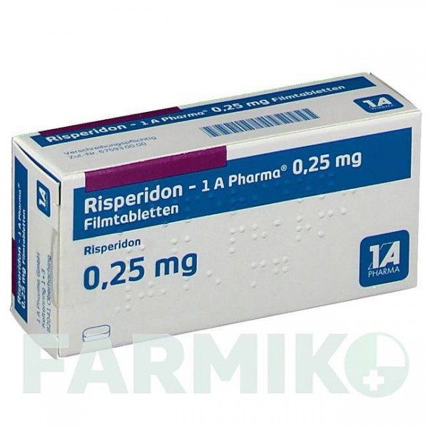 РИСПЕРИДОН (RISPERIDON) 0,25 мг таблетки 20 шт - Рисперидон 1 A PHARMA