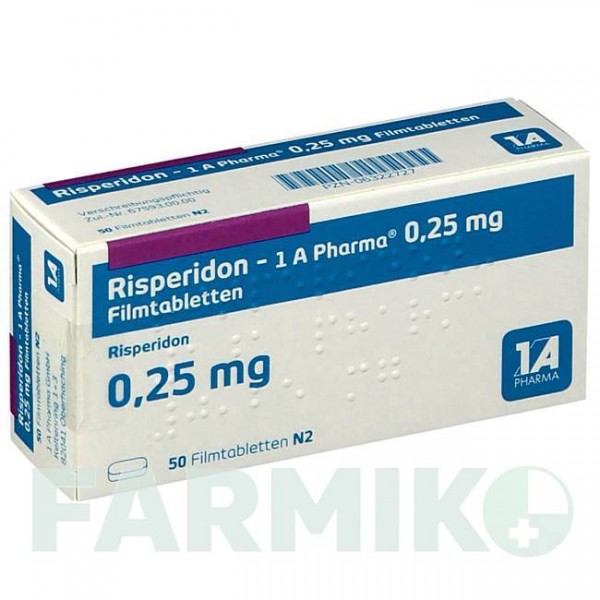 РИСПЕРИДОН (RISPERIDON) 0,25 мг таблетки 50 шт - Рисперидон 1 A PHARMA
