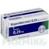 РИСПЕРИДОН (RISPERIDON) 0,25 мг таблетки 100 шт - Рисперидон HEXAL