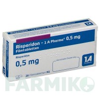 РИСПЕРИДОН (RISPERIDON) 0,5 мг таблетки 20 шт - Рисперидон 1 A PHARMA
