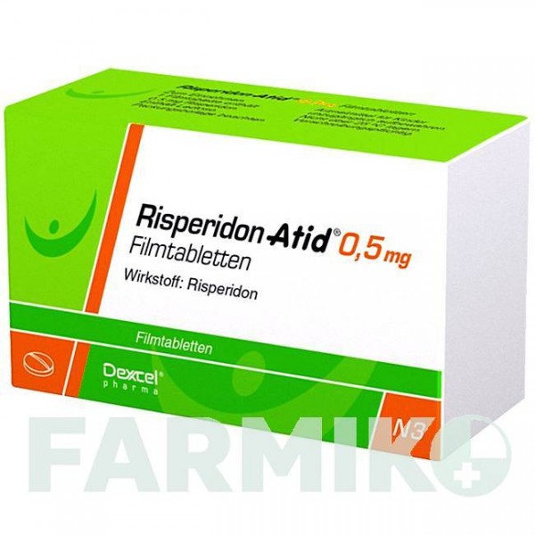 РИСПЕРИДОН (RISPERIDON) 0,5 мг таблетки 20 шт - Рисперидон DEXCEL PHARMA