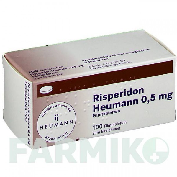 РИСПЕРИДОН (RISPERIDON) 0,5 мг таблетки 100 шт - Рисперидон HEUMANN PHARMA