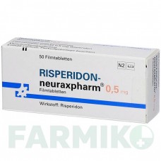 РИСПЕРИДОН (RISPERIDON) 0,5 мг таблетки 50 шт - Рисперидон NEURAXPHARM