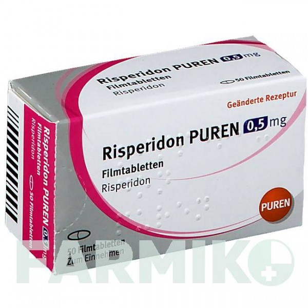 РИСПЕРИДОН (RISPERIDON) 0,5 мг таблетки 50 шт - Рисперидон PUREN PHARMA