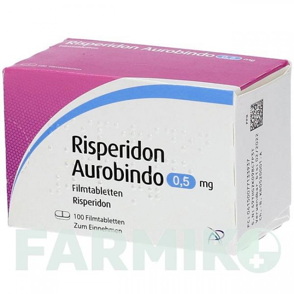 РИСПЕРИДОН (RISPERIDON) 0,5 мг таблетки 100 шт - Рисперидон PUREN PHARMA