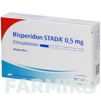 РИСПЕРИДОН (RISPERIDON) 0,5 мг таблетки 20 шт - Рисперидон STADAPHARM