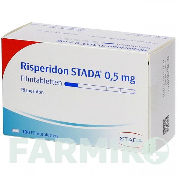 РИСПЕРИДОН (RISPERIDON) 0,5 мг таблетки 100 шт - Рисперидон STADAPHARM