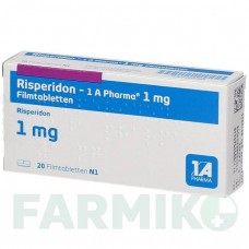 РИСПЕРИДОН (RISPERIDON) 1 мг таблетки 20 шт - Рисперидон 1 A PHARMA