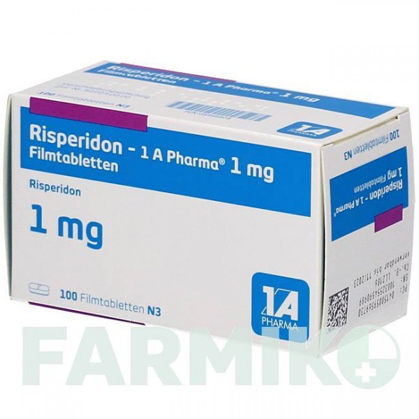 РИСПЕРИДОН (RISPERIDON) 1 мг таблетки 100 шт - Рисперидон 1 A PHARMA